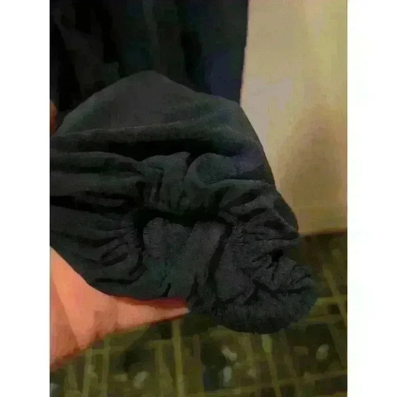 Fashion Square Neck Long Sleeve Ruched Bodycon Dress Blue Size XL - Picture 6 of 12